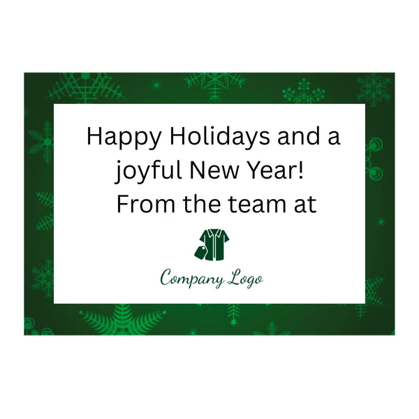 Add Your Company Logo to the Holiday Card in Your Gift Basket for Free - Glitter Baskets - 