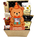 Bear Countdown Birthday Keepsake and Treats Basket