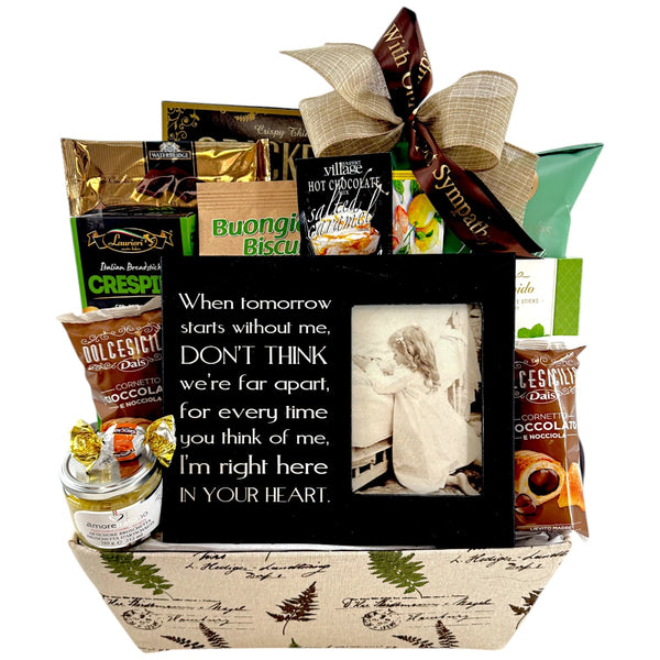 Bereavement Treat Basket - Glitter Baskets - Sympathy Gift Baskets