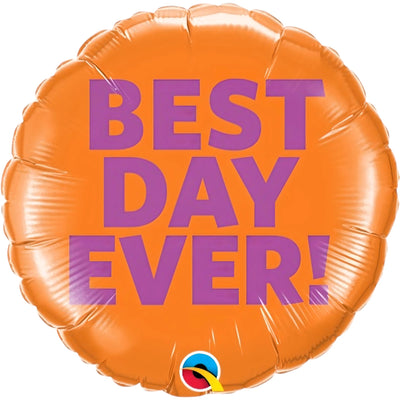 Best Day Ever Balloon 9 Inch Mylar - Glitter Baskets - Balloon