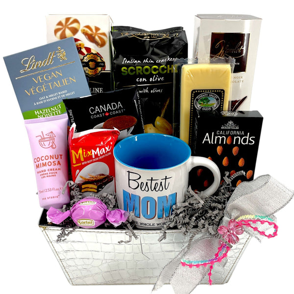 Bestest Mom in the Whole World - Perfect Mother's Day Gift - Glitter Baskets - Gift Baskets