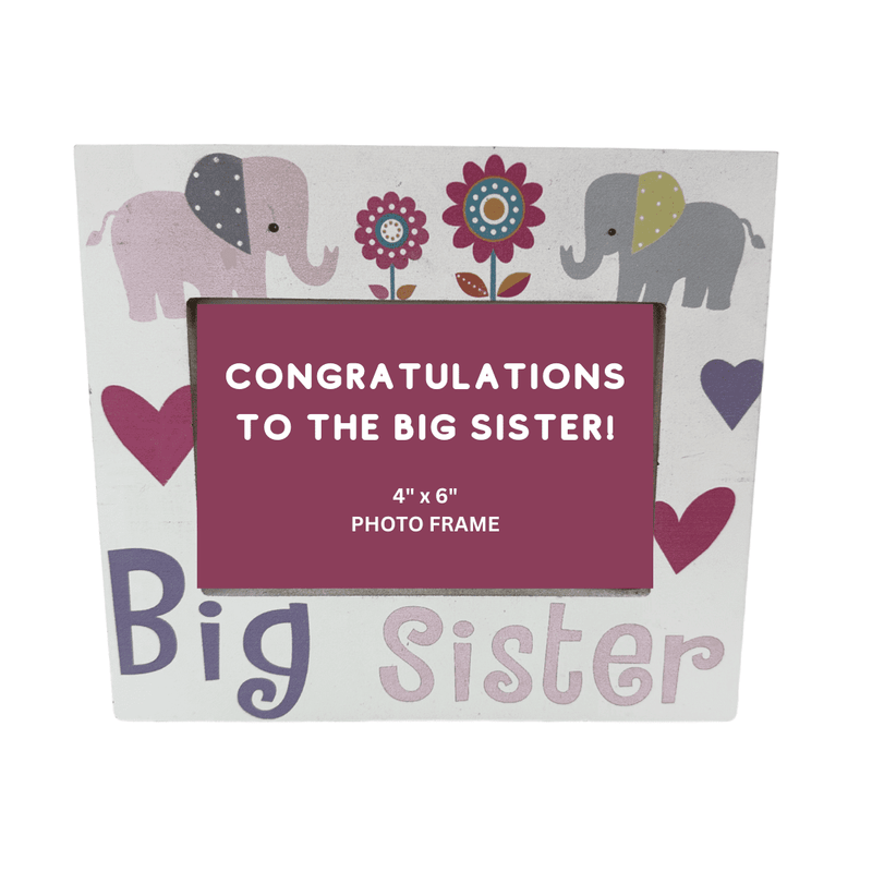 Big Sister Photo Frame - Glitter Baskets - Big Sister Gift