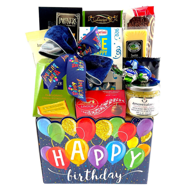 Birthday Basket Deluxe - Glitter Baskets - Birthday Gift Baskets