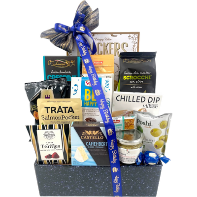 Birthday Basket Deluxe - Glitter Baskets -Birthday Gift Baskets