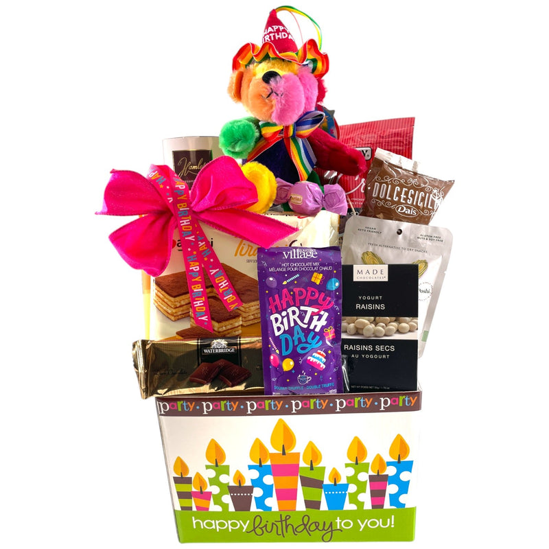 Birthday Basket Surprise - Glitter Baskets - Birthday Gift Baskets