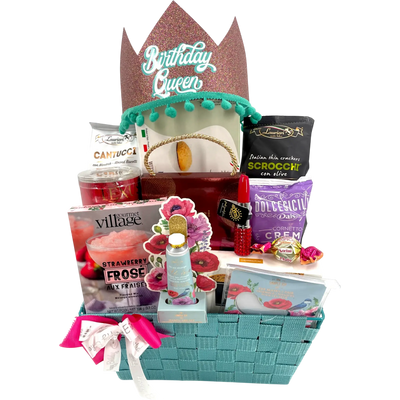 Birthday Queen Basket - Glitter Baskets -Birthday Gift Baskets
