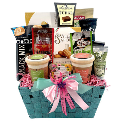 Blooming Serenity Spa & Gardening Gift - Glitter Baskets - Spa Gift Baskets