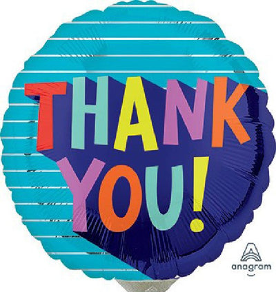 Bright Thanks: Vibrant Thank You Balloon 9 inch - Glitter Baskets - Balloon