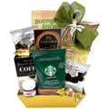 Café Gold Indulgence: Cesta de regalo de café y chocolate premium