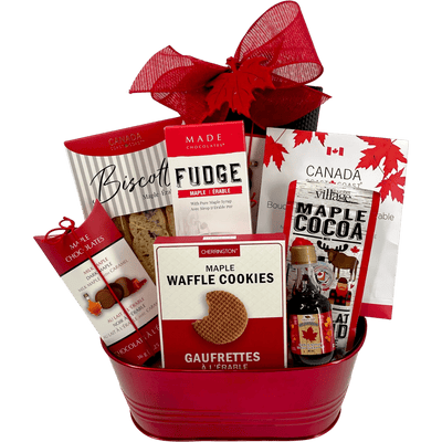 Canadian Sensation Luxury Holiday Gift Basket - Glitter Baskets - Christmas Baskets