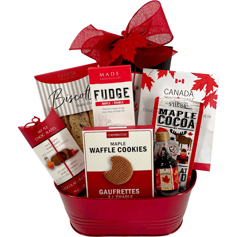 Canadian Sensation Luxury Holiday Gift Basket - Glitter Baskets - Christmas Baskets