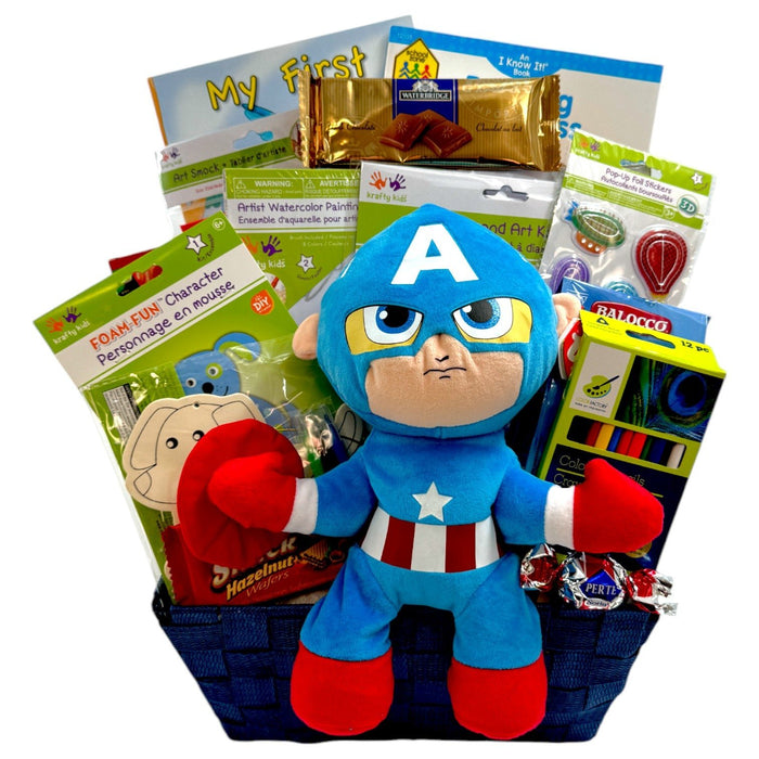 Captain's Creative Adventure Gift Basket - Glitter Baskets - Kids Gift Basket