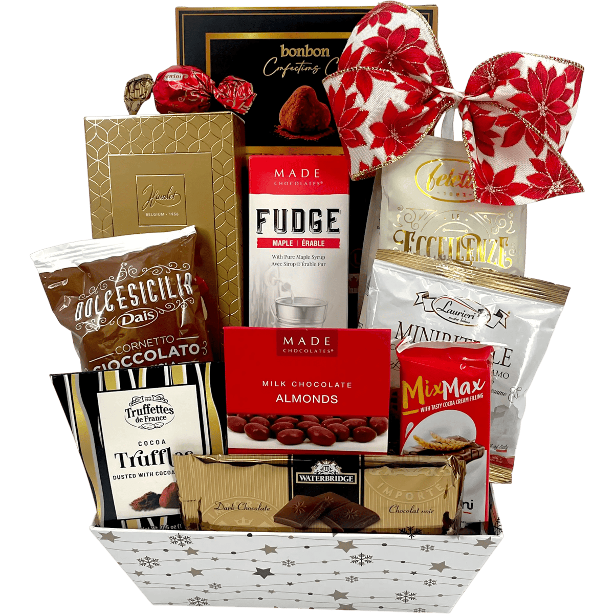 Chocolate Sensation Gift Basket – Belgian Chocolate Christmas Collection
