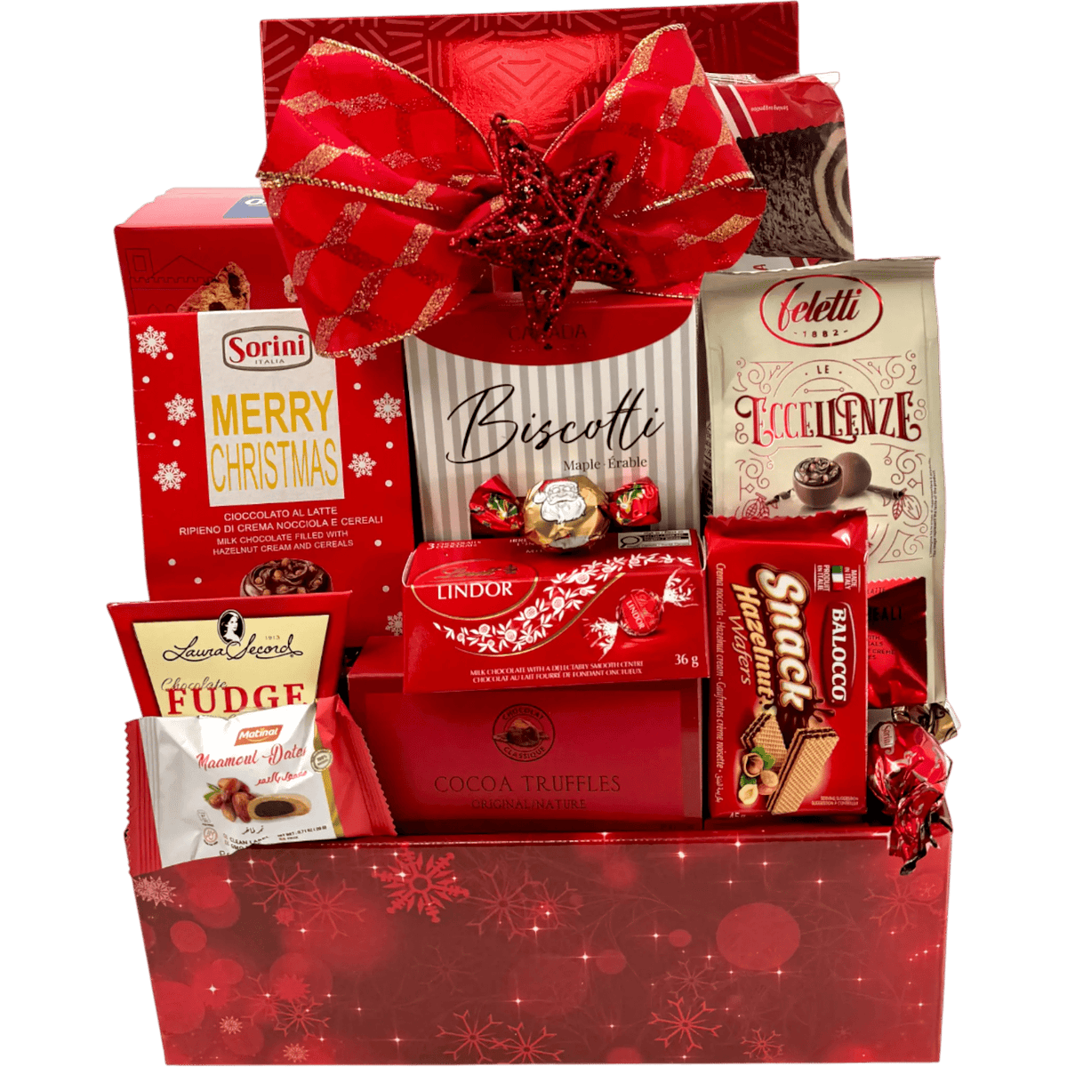 Christmas Cheer Chocolate Celebration Basket