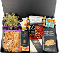 Christmas Delight - Luxury Brie & Nut Gift Box - Glitter Baskets - Christmas Baskets