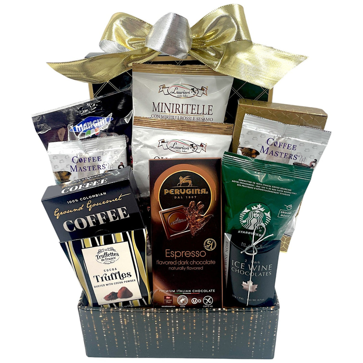 Coffee and Chocolate Delight - Glitter Baskets - Gift Baskets