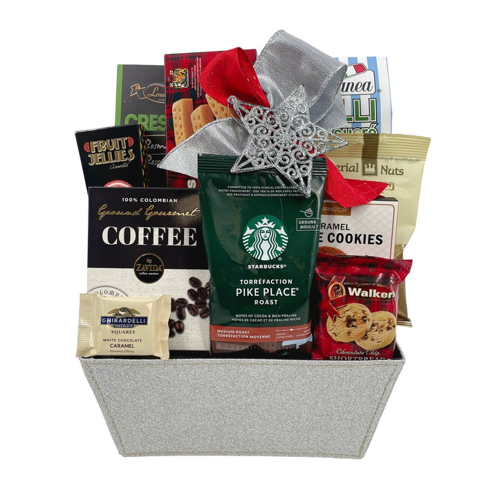 Coffee and Cookie Royale (Kosher) - Glitter Baskets - Kosher Gift Baskets