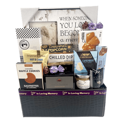 Condolences Deluxe Gift Basket - Sympathy Gift - Glitter Baskets -Sympathy Gift Baskets