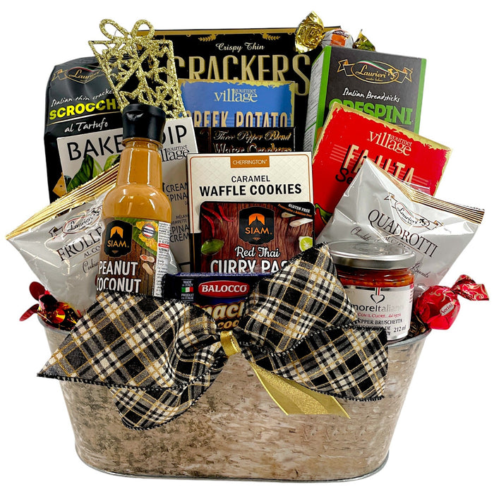 Cooking Enthusiasts Gift Basket - Perfect for Food Lovers and Cooks - Glitter Baskets - Christmas Baskets