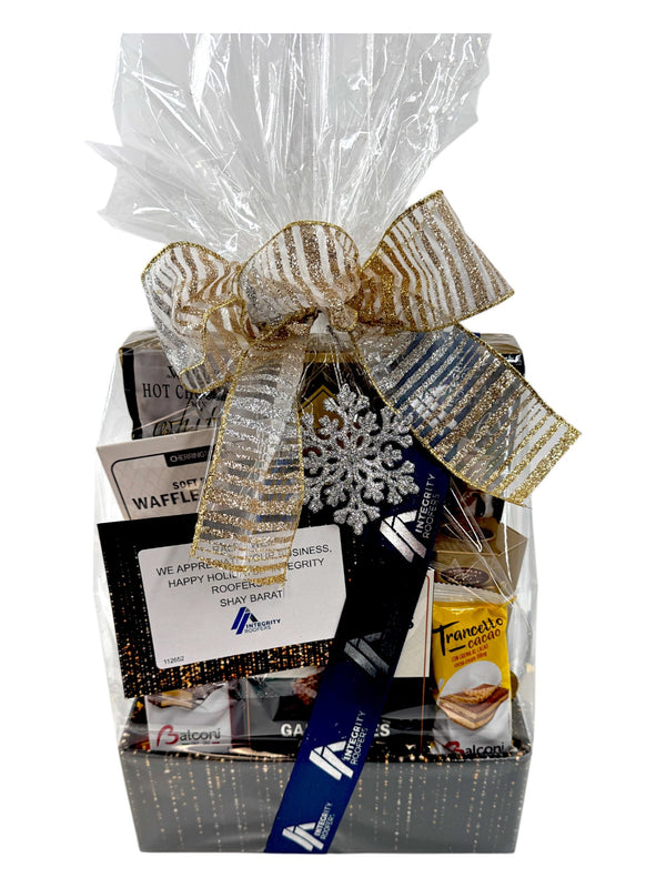 Corporate Branded Gift Baskets – FREE Custom Logo & Branding - with Min Order of $2000 - Glitter Baskets - 