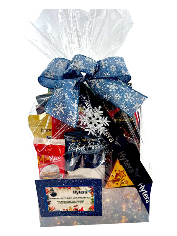 Corporate Branded Gift Baskets – FREE Custom Logo & Branding - with Min Order of $2000 - Glitter Baskets - 