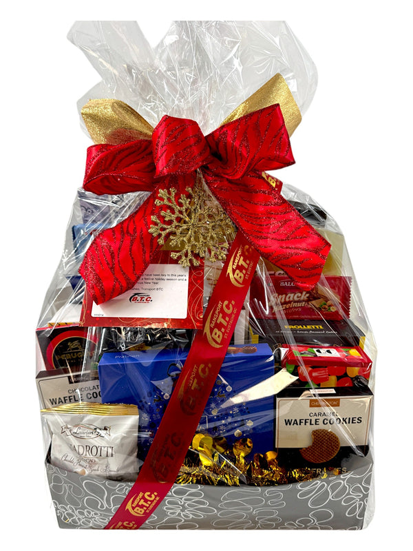 Corporate Branded Gift Baskets – FREE Custom Logo & Branding - with Min Order of $2000 - Glitter Baskets - 