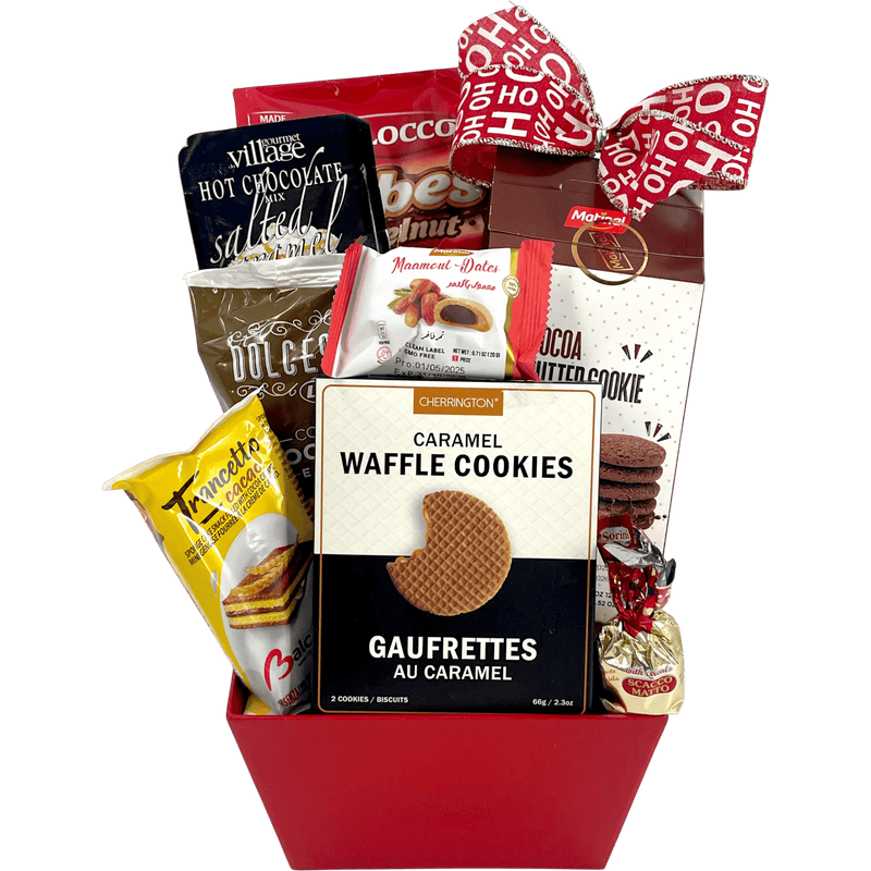 Corporate Cookie Delight Gift Basket – Gourmet Holiday Cookies & Treats - Glitter Baskets - Christmas Baskets
