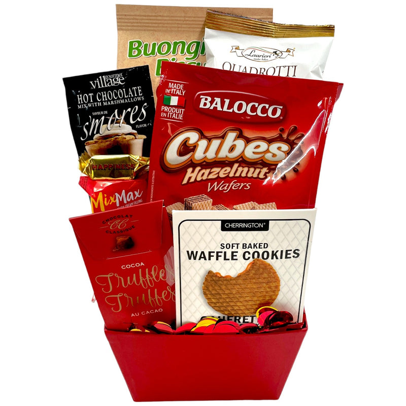 Corporate Cookie Delight - Gourmet Christmas Cookie Gift Basket for Clients - Glitter Baskets - Christmas Baskets