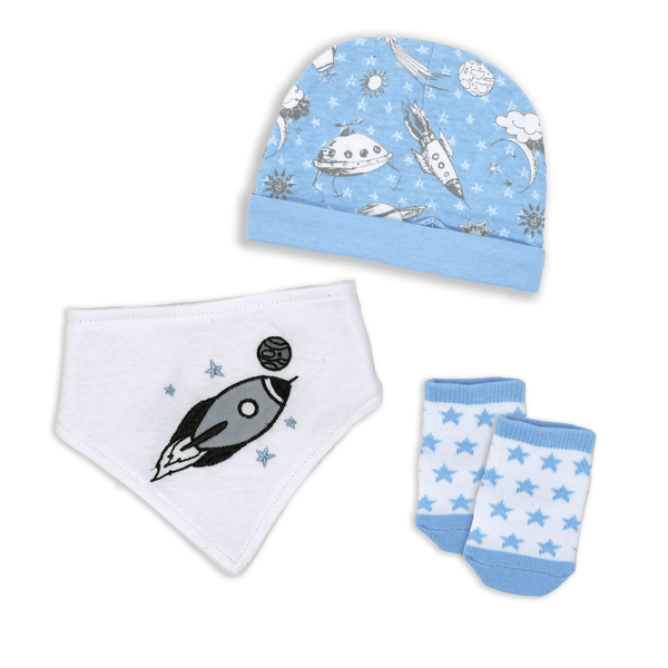 Cosmic Explorer Baby Gift Set - Glitter Baskets - Baby Boy Gift Basket