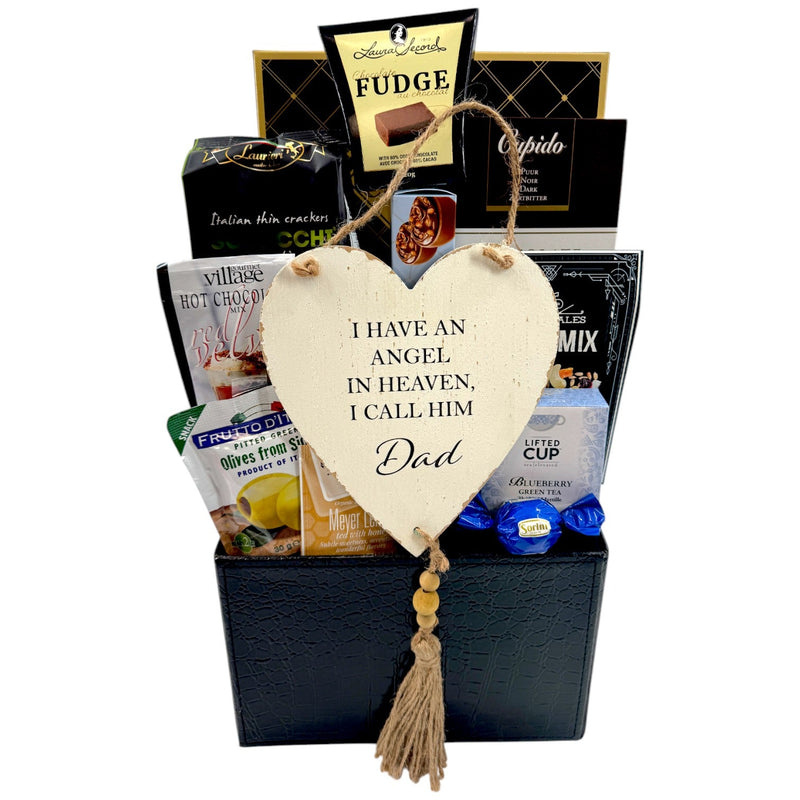 Dad a Treasured Memory - Glitter Baskets - Sympathy Gift Baskets