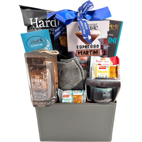 Dad Deserves It Grooming Treats and Espresso Martini Collection - Glitter Baskets - Fathers Day Gift Baskets