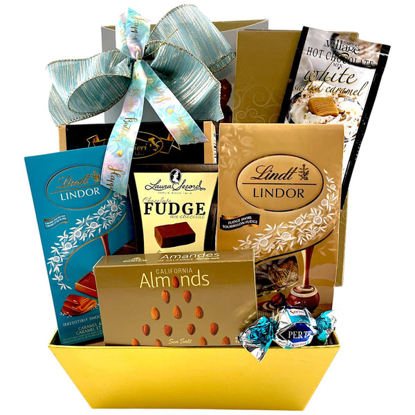 Decadent Chocolate Bliss – Birthday Gift Basket - Glitter Baskets - Birthday Gift Baskets