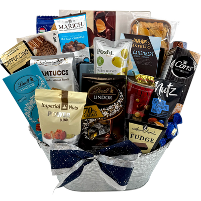 Decadent Delight Chocolate Gift Basket - Glitter Baskets - Chocolate Gift Baskets