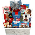 Delicious Christmas Treat Gift Basket - Elegant Holiday Indulgence