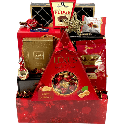 Deluxe Chocolate Treats - Glitter Baskets - Christmas Baskets