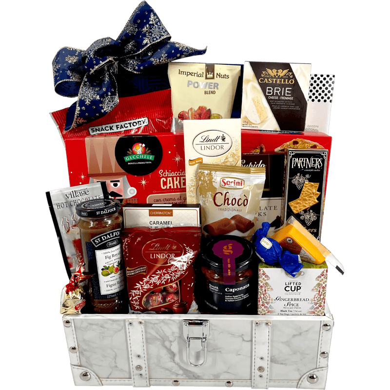 Deluxe Gourmet Sharing Party Gift Basket - Glitter Baskets - Christmas Baskets