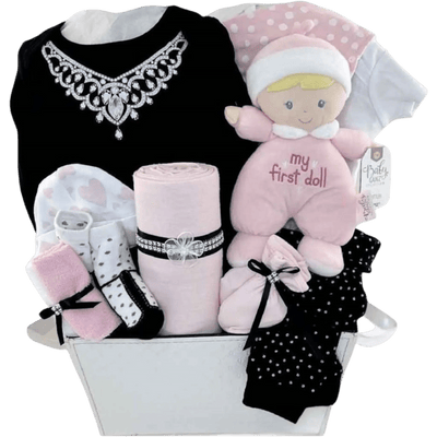 Diamond Diva New Arrival - Glitter Baskets -Baby Girl Gift Basket