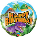 Dinosaur Happy Birthday Balloon 9 Inch Mylar