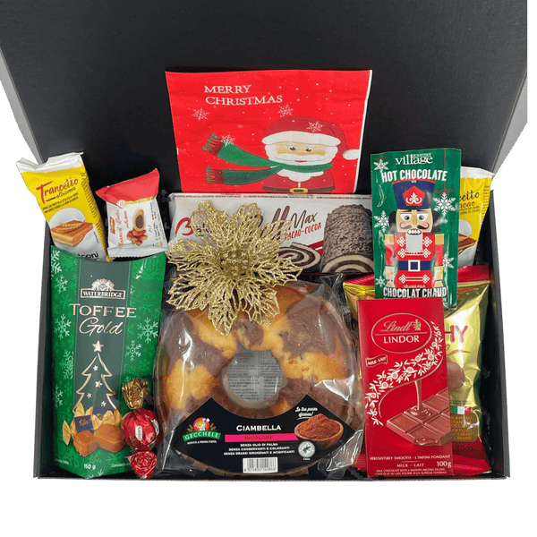 Dolce Vita Delights: Italian Cake & Chocolate Extravaganza - Glitter Baskets - Christmas Baskets