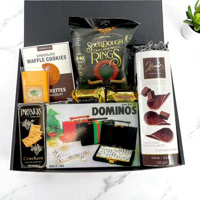 Domino Night for Dad - Glitter Baskets - Fathers Day Gift Baskets