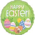 Easter Eggs & Chick Balloon 9 Inch Mylar