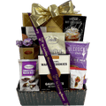 Cesta de regalo gourmet de condolencias y comodidad elegante