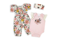 Enchanted Blossom & Bunny: Luxurious Baby Girl Gift Basket - Glitter Baskets - Baby Girl Gift Basket