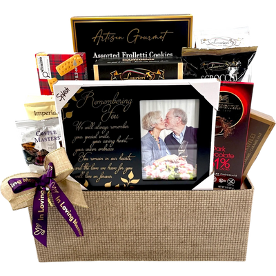 Enduring Love: Remembrance and Comfort Bereavement Basket - Glitter Baskets -Sympathy Gift Baskets