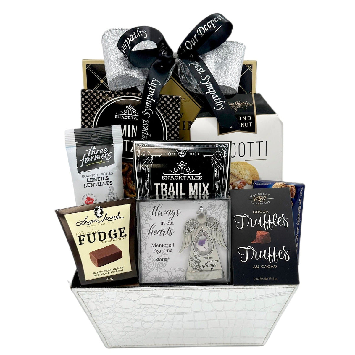 Eternal Remembrance Basket - Glitter Baskets - Sympathy Gift Baskets