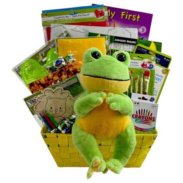Froggy Fun Craft Adventure Gift Basket - Glitter Baskets - Kids Gift Basket