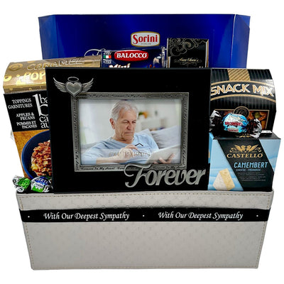 Gentle Remembrance Sympathy Gift Basket - Glitter Baskets - Sympathy Gift Baskets