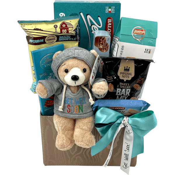 Get Well Sunshine Comfort Gift Basket - Glitter Baskets - Get Well Soon Basket