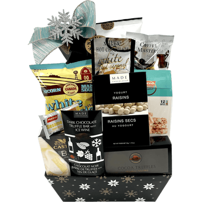 Gluten - Free Gourmet Elegance: The Snowflake Basket - Glitter Baskets - 