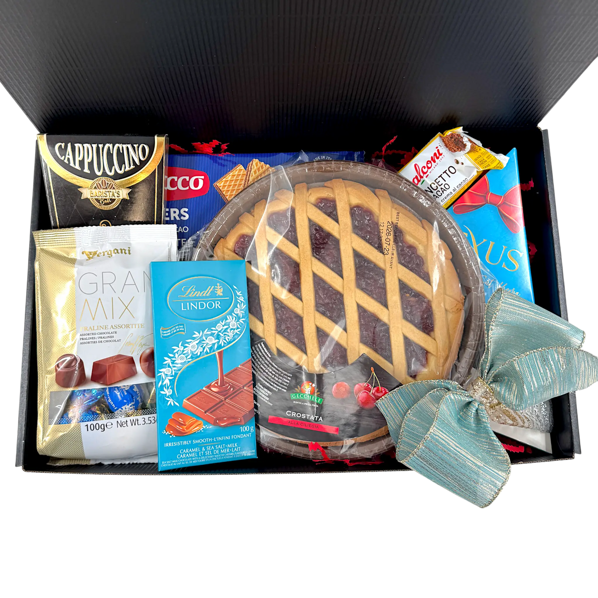 Gourmet Chocolate and Cherry Pie Gift Basket Canada